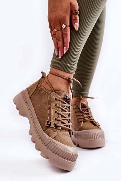 Замшеве спортивне взуття Big Star KK274511 Beige