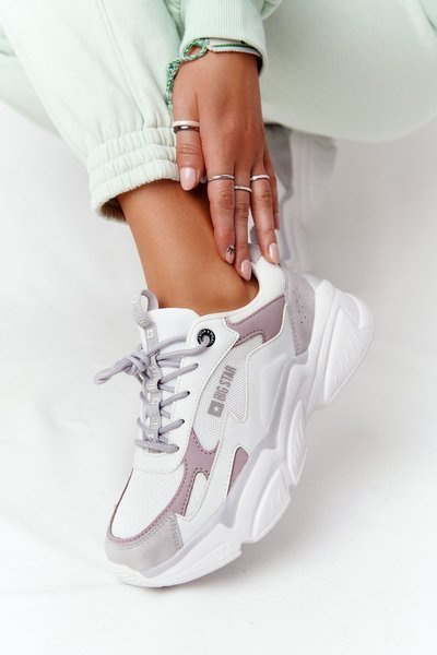 Жіночі кросівки Memory Foam Big Star HH274255 біло-фіолетові