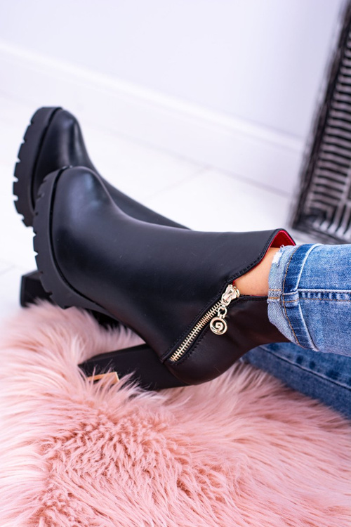 Чорні екстравагантні черевики Superlove