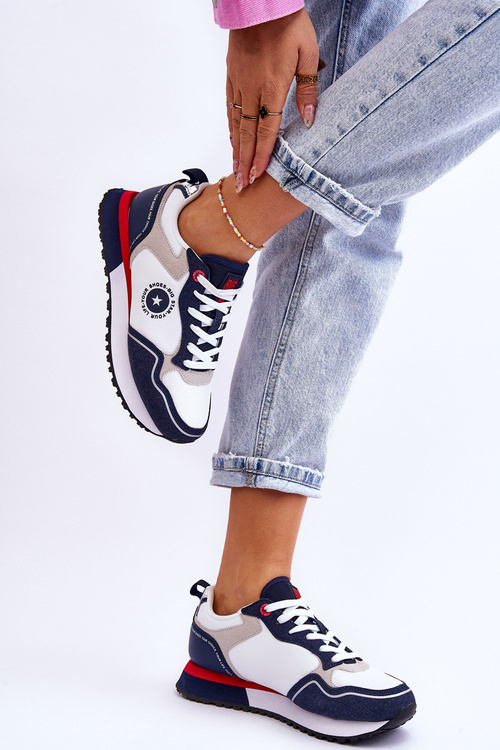 Жіночі кросівки Memory Foam System Big Star LL274538 Білий і темно-синій