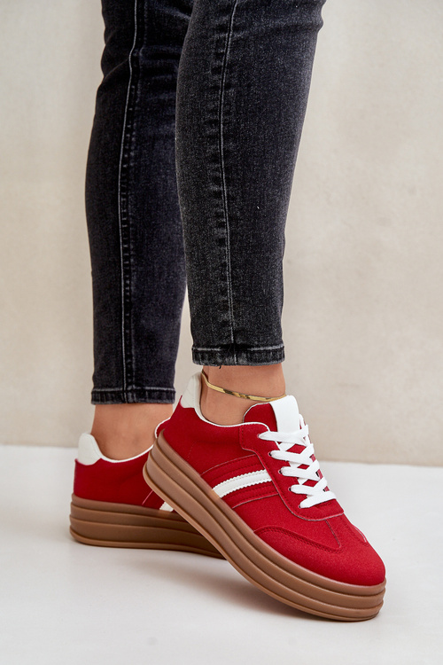 Жіночі кросівки на платформі Red Dravinnia