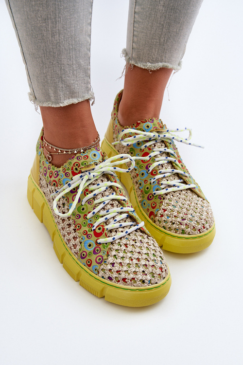 Жіночі шкіряні лофери Maciejka 05850-09 Лайм