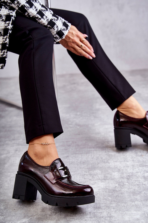 Елегантні туфлі на стовпчику З Срібним Орнаментом Red Harmell