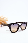 Жіночі сонцезахисні окуляри з написом M2404 Чорний синьо-помаранчевий градієнт