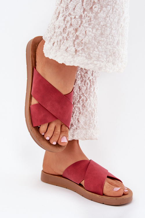 Жіночі Сандалі З Еко Шкіри Бордо Lorana