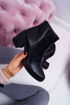 Жіночі чоботи на шпильці Duo чорного кольору