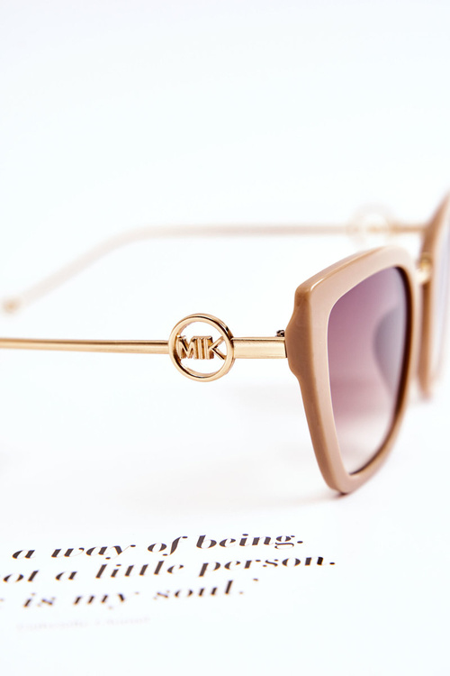 Жіночі сонцезахисні окуляри Cat Eye M2351 Бежеві