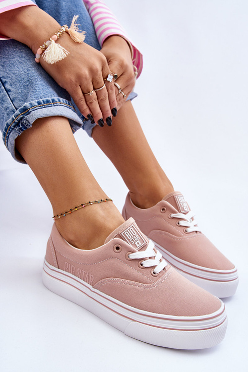 Жіночі кросівки на платформі Big Star LL274229 Рожеві