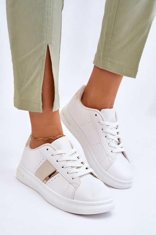 Жіночі спортивні туфлі на платформі білі Soris