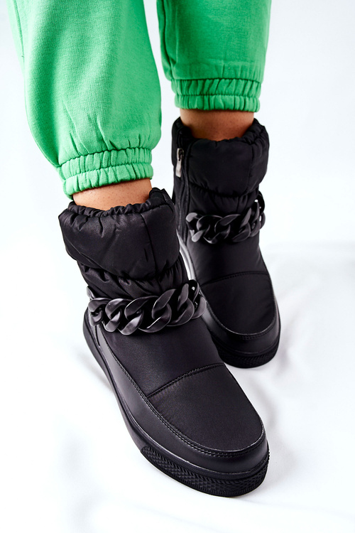 Жіночі зимові черевики Чорне Харіче