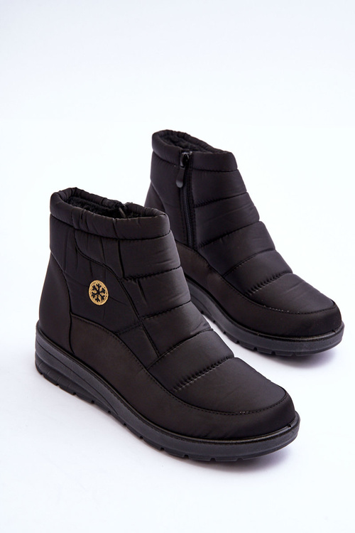 Жіночі утеплені зимові черевики Helis чорного кольору
