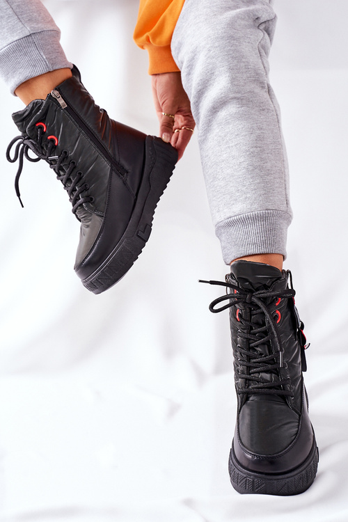 Жіночі зимові черевики Black Cascia