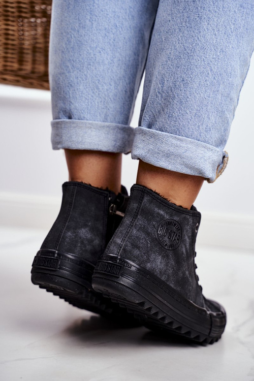 Жіночі кросівки Big Star High Warm Black GG274069