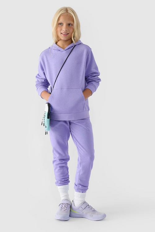 Толстовка без застібки для дівчат гладка 4F 4FJWMM00TSWSF1316-32S