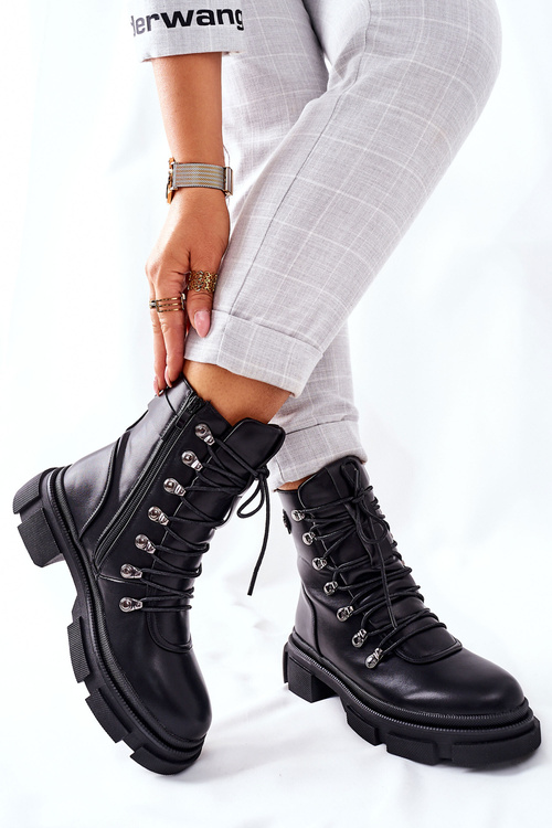 Жіночі утеплені черевики Black Perfect