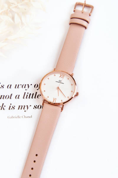 Модний жіночий ремінь для годинника Giorgio & Dario Beige