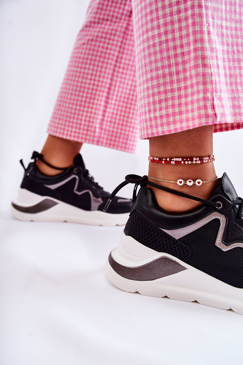 Жіночі модні кросівки чорні Allie