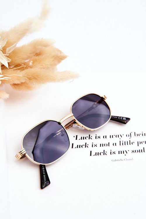 Модні сонцезахисні окуляри Ful Vue V160049 золото-чорні