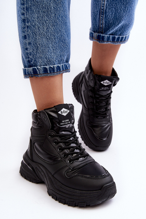 Жіночі черевики Trapper на товстій підошві Lee Cooper LCJ-23-44-1973L Чорні