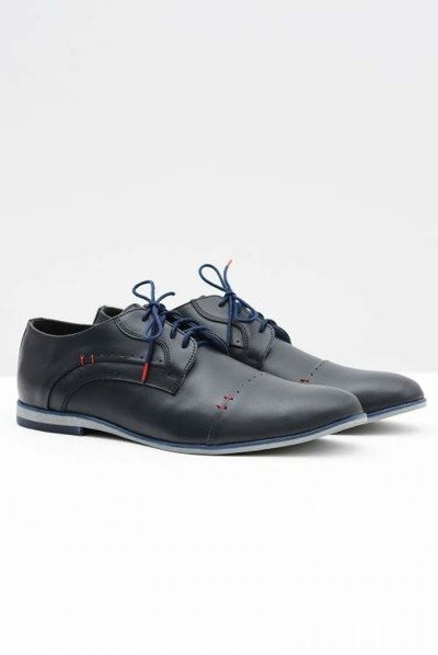 Елегантні чоловічі шкіряні напівчоботи Isacco Navy Blue