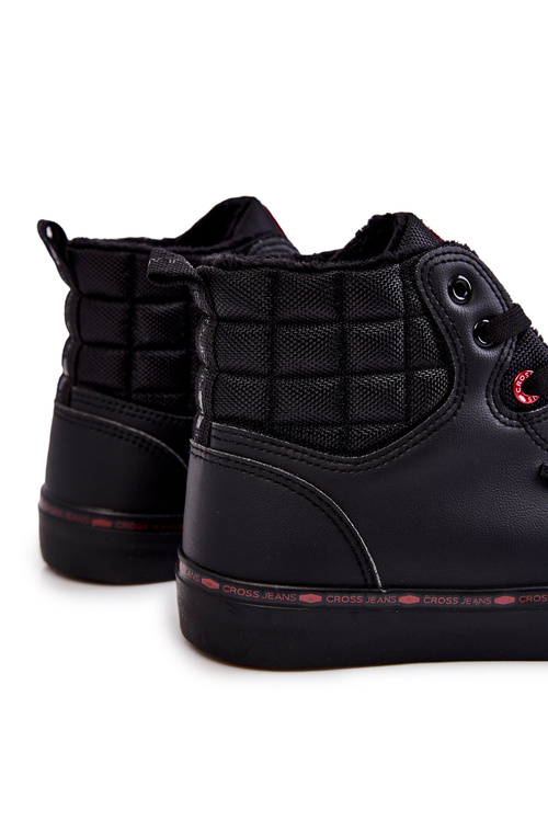 Чоловічі кросівки з високими утепленими кросами KK1R4054C чорні
