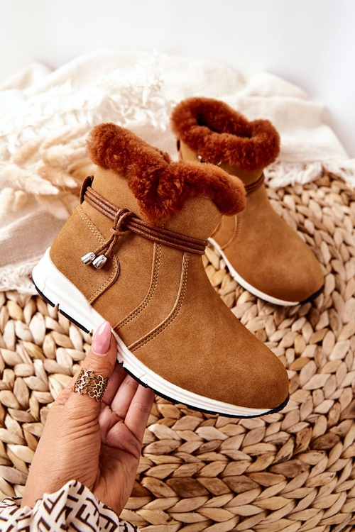 Дитячі снігові черевики з хутром Big Star BB374058BS Camel 