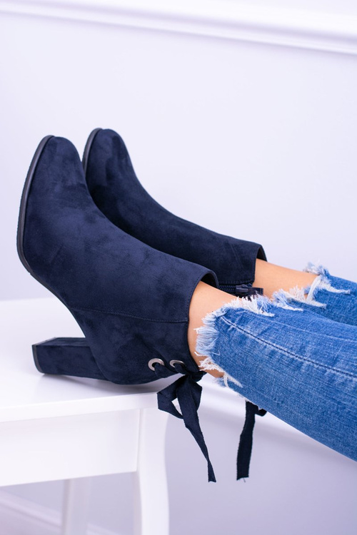 Темно-сині чоботи на шпильці Sergio Leone Suede Symphony