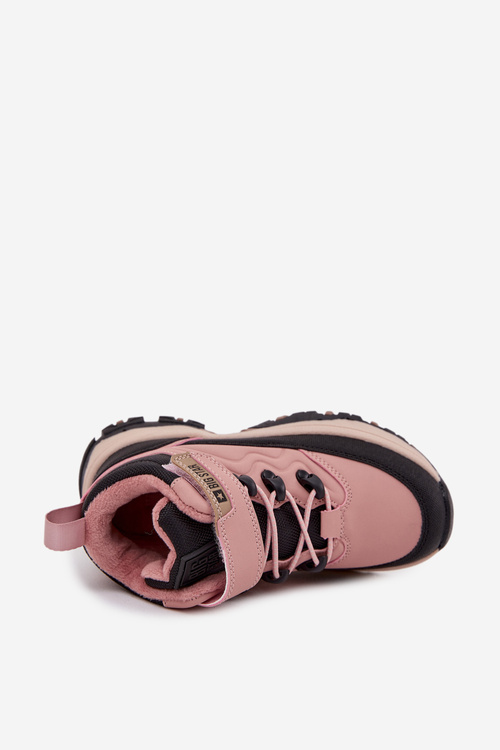 Дитячі зимові черевики на липучці Big Star SS374011 Рожеві