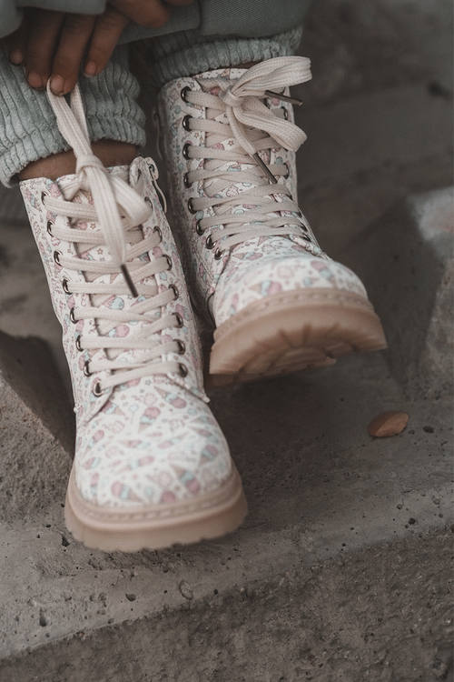 Дитячі чоботи Dolida на блискавці на підкладці бежеві