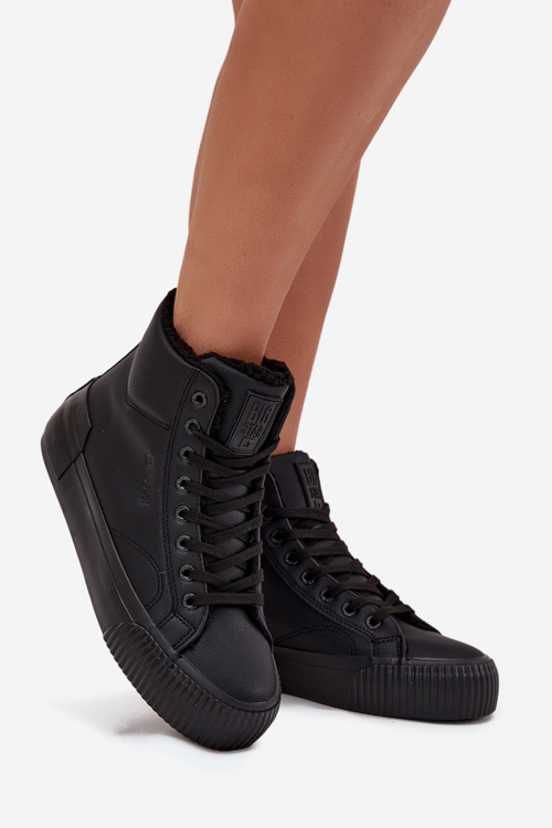 Утеплені Жіночі Кеди На Платформі Big Star OO274796 Чорні