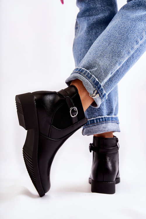 Жіночі теплі черевики Jodhpur Black Janette