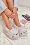 Жіночі тапочки Fuzzy Cats Beige Iriviane