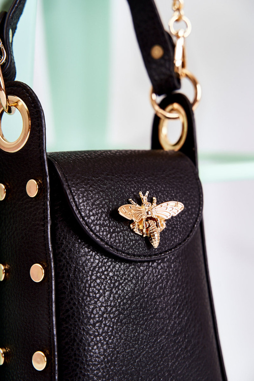 Маленька жіноча сумочка з орнаментом Ellies Black