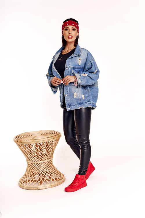 Жіночі шкіряні високі кросівки BIG STAR V274529 Червоні