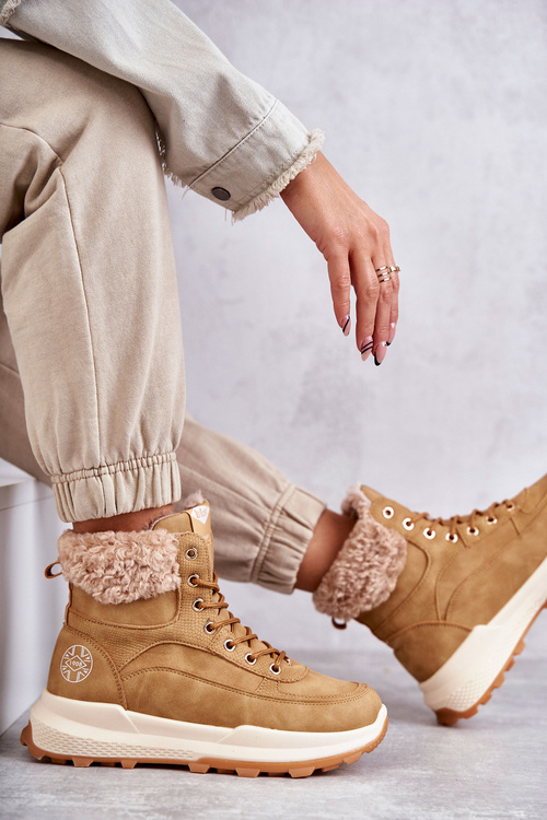 Теплі черевики Trappers Lee Cooper LCJ-22-44-1361L Бежеві