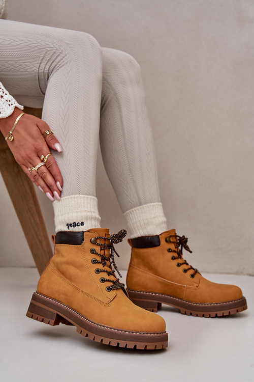 Жіночі утеплені ботильйони Big Star OO274A288 Camel