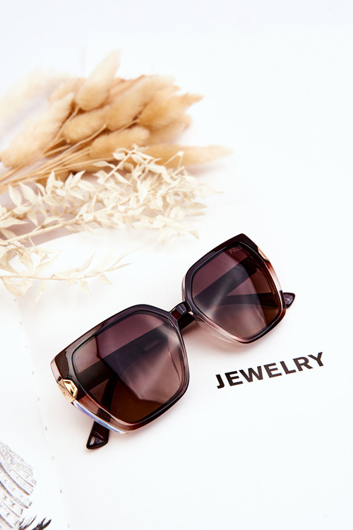 Жіночі сонцезахисні окуляри Prius V213 Темно-коричневі