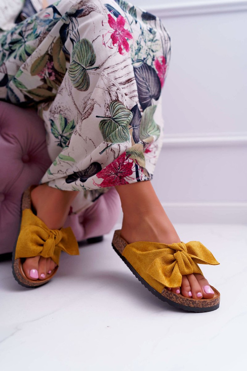 Жіночі пробкові шльопанці Cocard жовті Randy