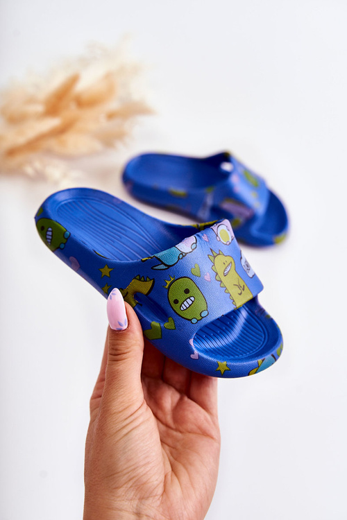 Легкі дитячі тапочки Dinosaurs Navy Astro
