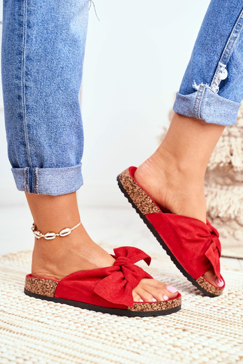 В'єтнамки Wendy з червоною пробковою підкладкою