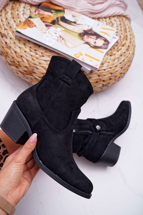 Жіночі чоботи на підборах Чорні Arraso