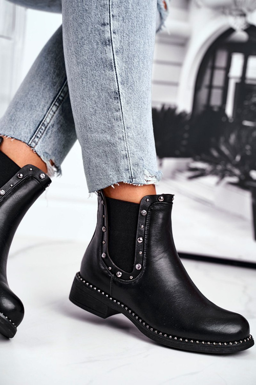 Жіночі чоботи Jodhpur Чорні Видимі