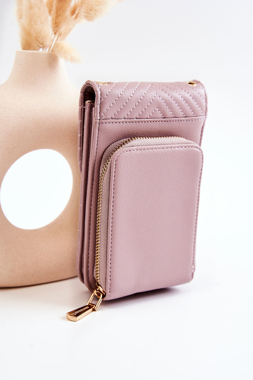 Елегантне стьобане портмоне Monnari ETUA040-014 Фіолетове