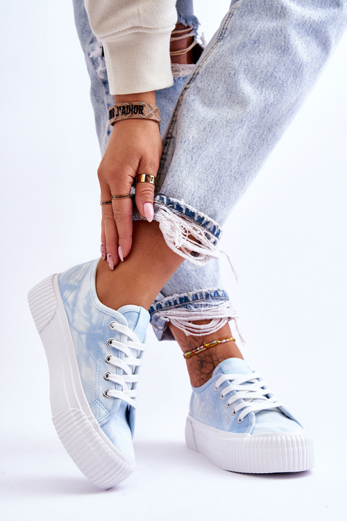 Кросівки Lee Cooper на платформі LCW-23-31-1782L Сині