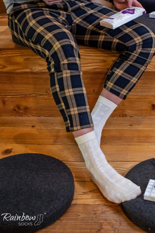 Шкарпетки Rainbow White Chocolate 1 пара