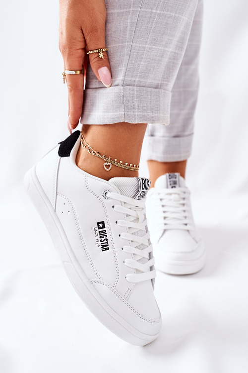 Жіночі шкіряні кросівки Memory Foam BIG STAR II274319 Білі