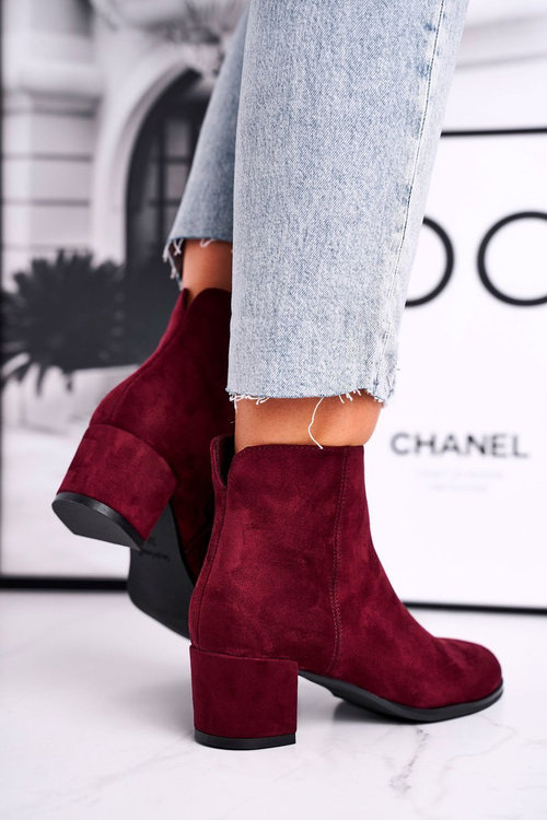 Чоботи жіночі на підборах Sergio Leone Bordeaux BT528