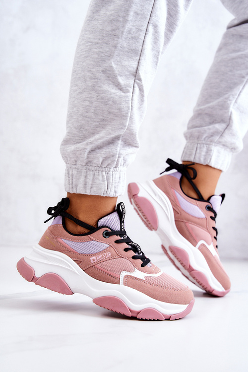 Жіноче спортивне взуття Big Star JJ274577 Рожевий