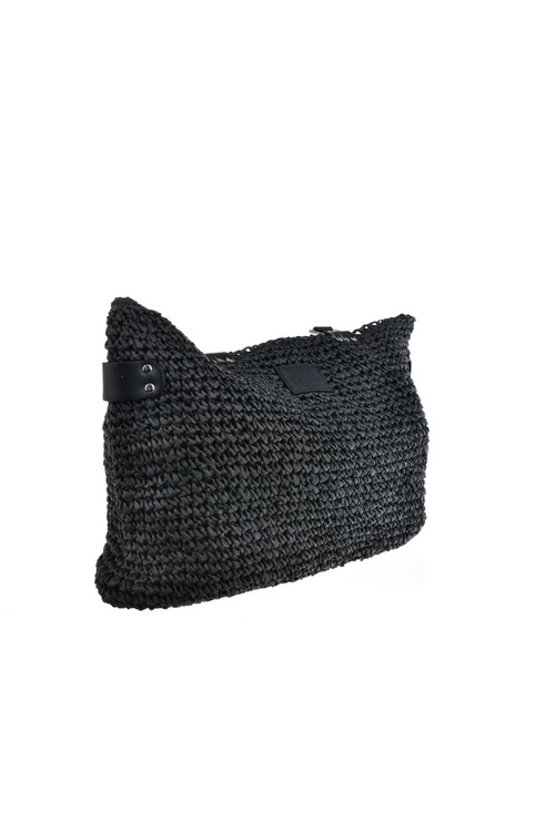 Велика плетена сумка Big Star NN574108 Чорна