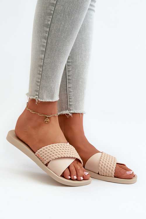 Жіночі шльопанці на плоскій підошві 83244 Ipanema Street II Fem Beige